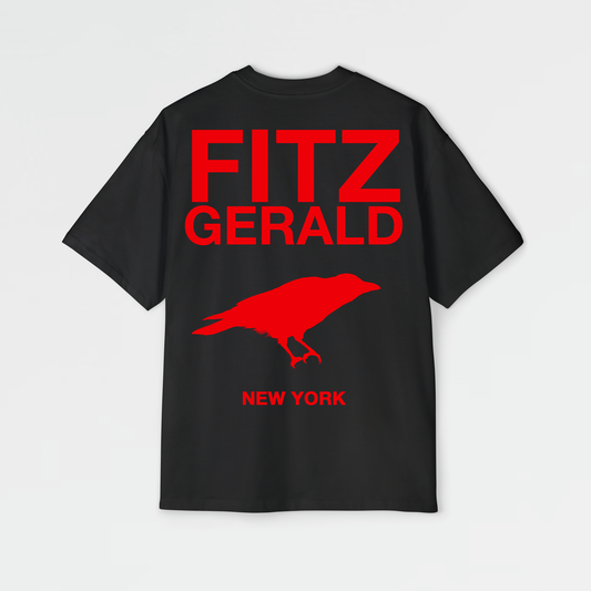 FITZ GERALD New York CROW T-Shirt (Black)